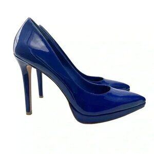 BCGBeneration Pointy Toe Pumps High Heel Platform Stilettos Cobalt Blue Size 7